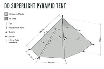 Amazon | DD Hammocks Pyramid Tent - MC DD ハンモック